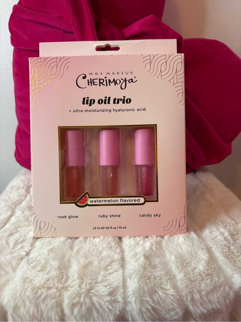 Cherimoya 3 piece lip oil Watermelon Flavored Set